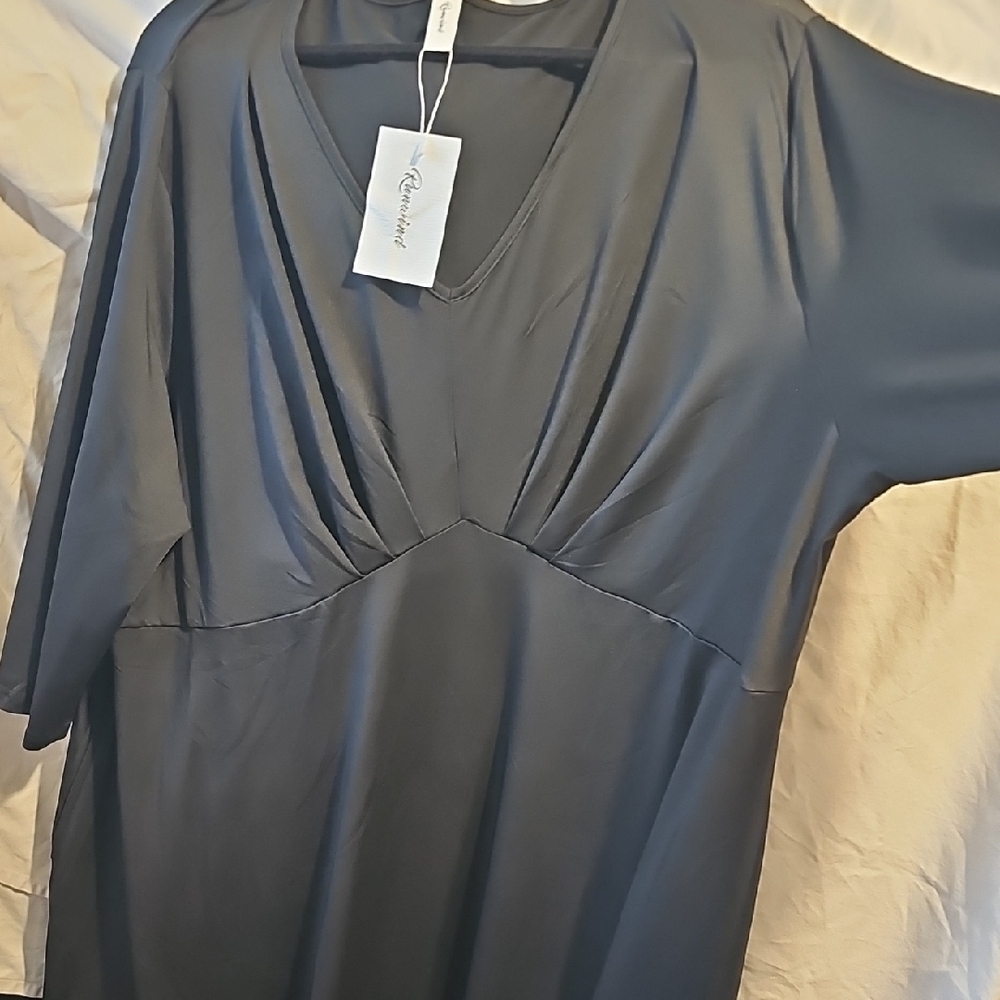 Black V-Neck Dress